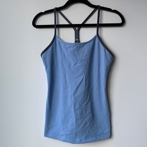 Lululemon 8 Power Y Tank Light Blue Grey